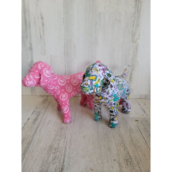 Pink Victoria's secret plush dog doodle design set decor home - Picture 1 of 6